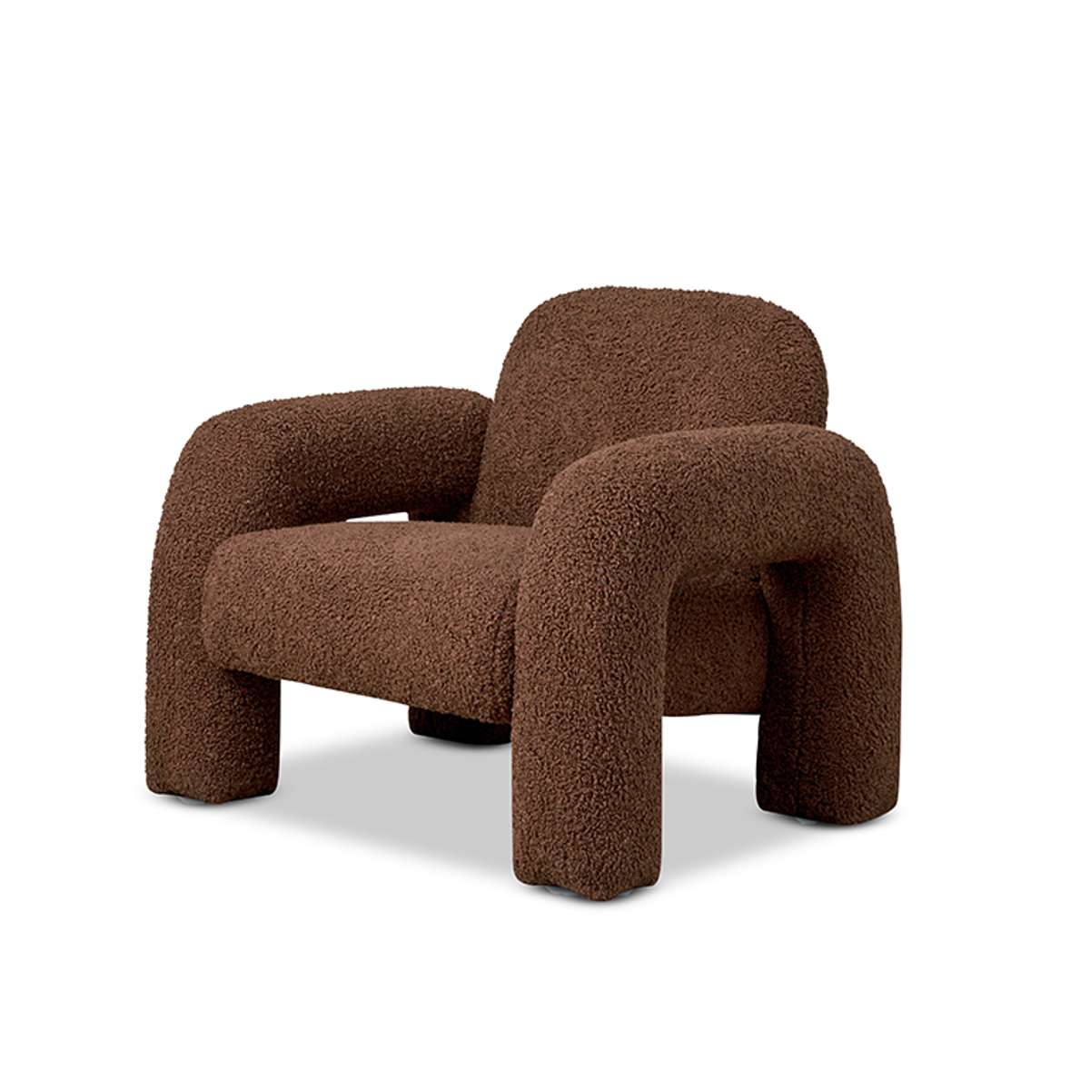 Felix Sherpa Occasional Chair - Chocolate - Mocka New Zealand