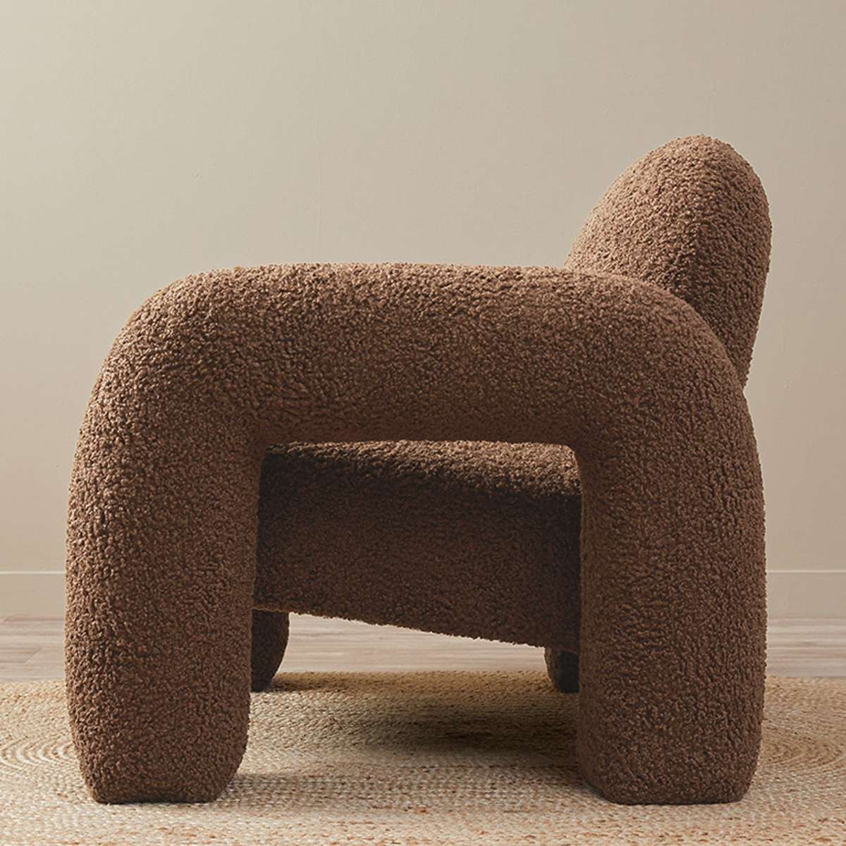 Felix Sherpa Occasional Chair - Chocolate - Mocka New Zealand