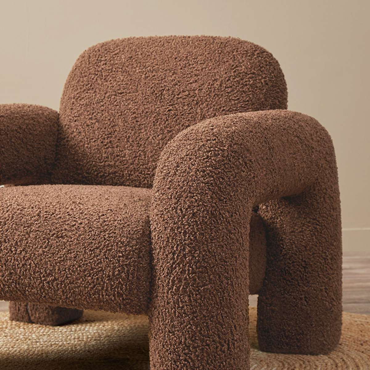 Felix Sherpa Occasional Chair - Chocolate - Mocka New Zealand