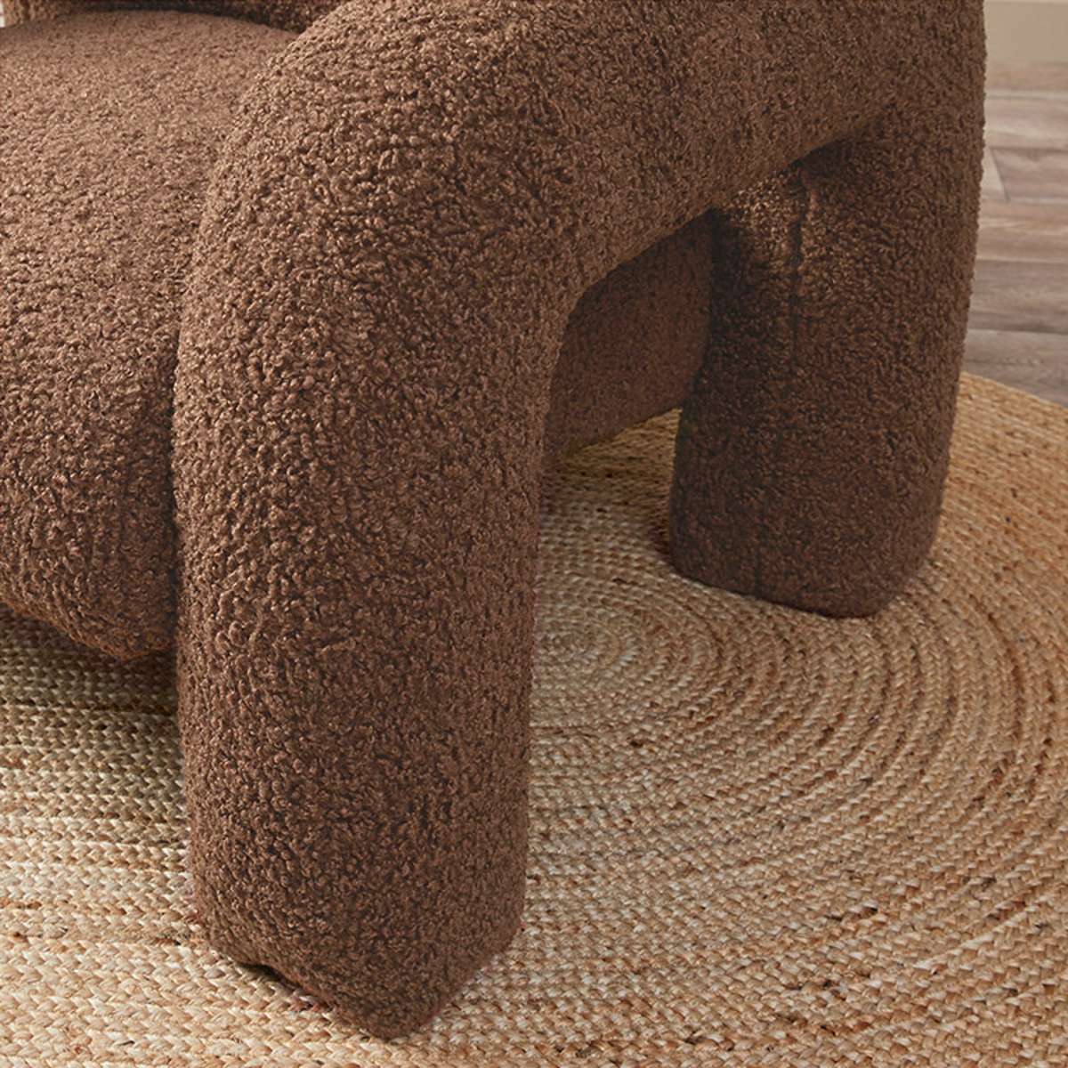 Felix Sherpa Occasional Chair - Chocolate - Mocka New Zealand