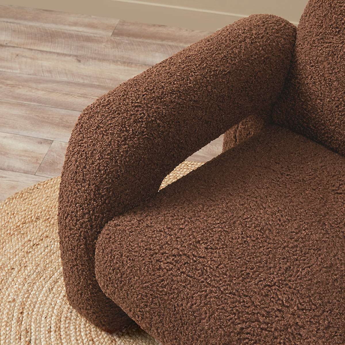 Felix Sherpa Occasional Chair - Chocolate - Mocka New Zealand