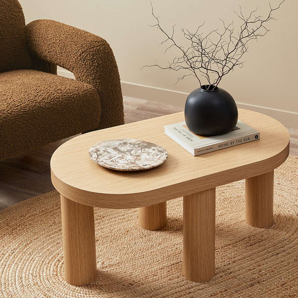 Millie Oval Coffee Table - Mocka New Zealand