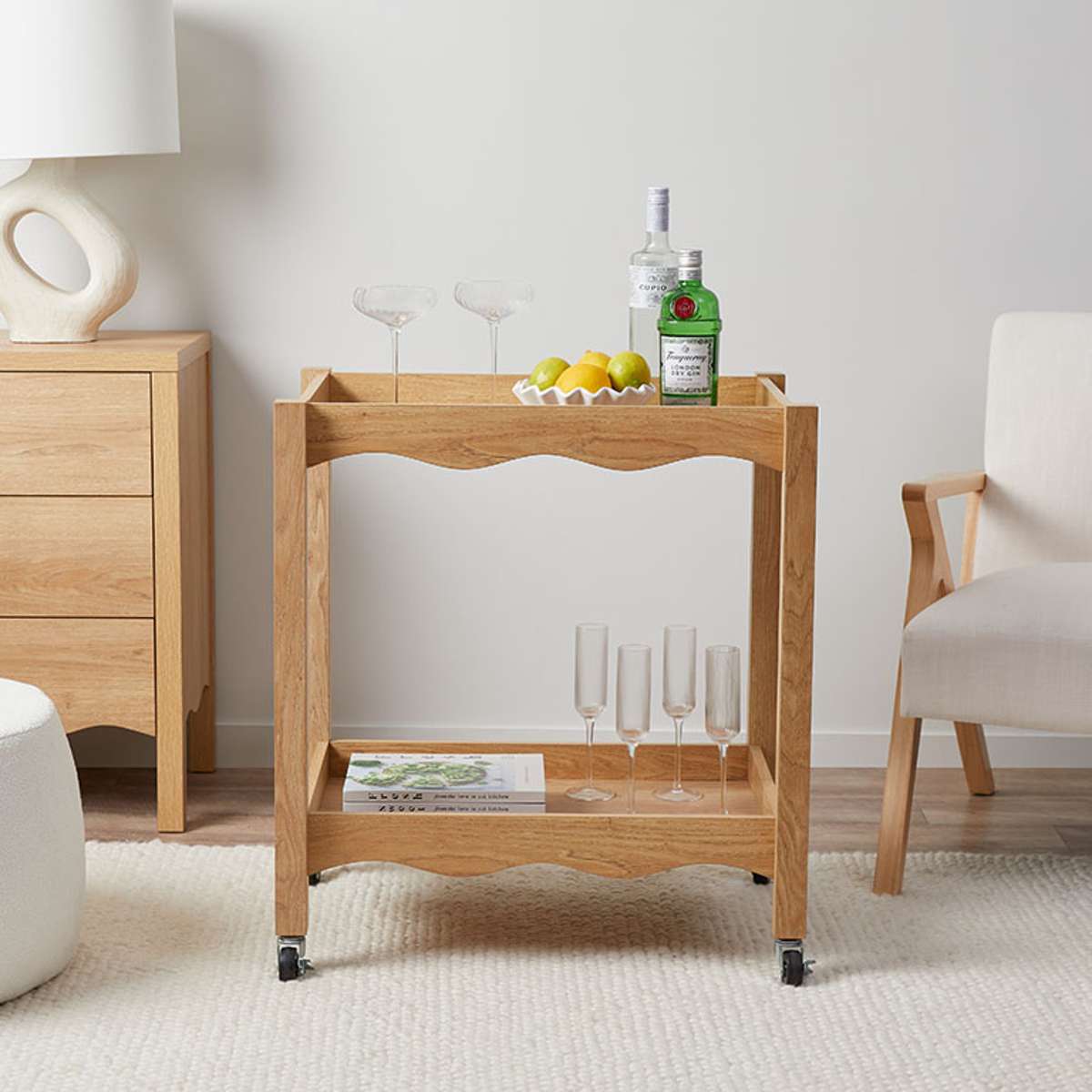 Malena Bar Cart - Mocka New Zealand