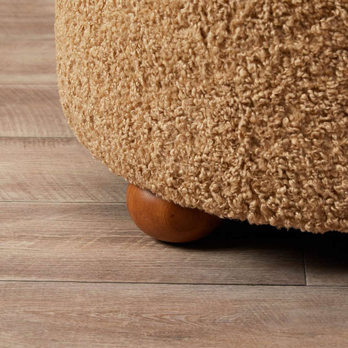 Wren Sherpa Ottoman - Beige - Mocka New Zealand