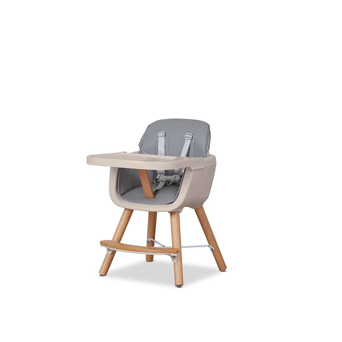 Jenson Natural Highchair - Grey - Mocka New Zealand