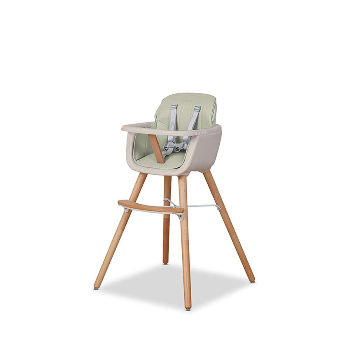 Jenson Natural Highchair - Sage Green - Mocka New Zealand