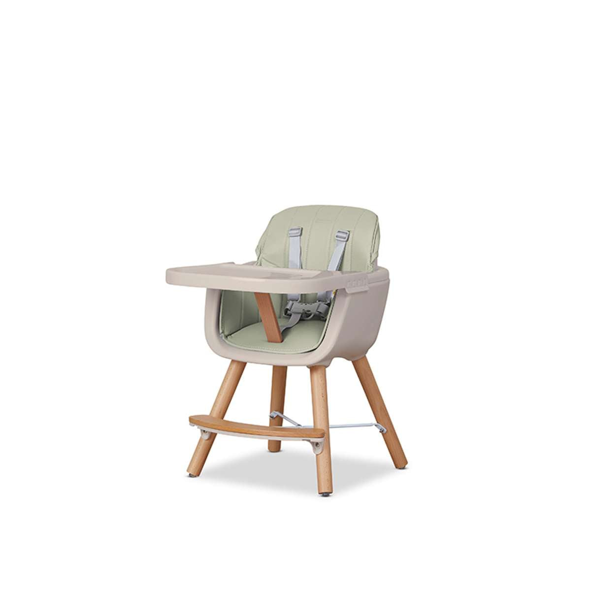 Jenson Natural Highchair - Sage Green - Mocka New Zealand