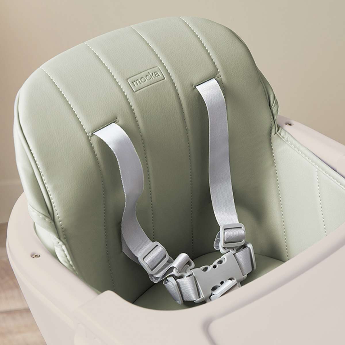 Jenson Natural Highchair - Sage Green - Mocka New Zealand